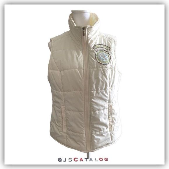 Puffer Zip Up Vest - Like New - Size L - Picture 1 of 8